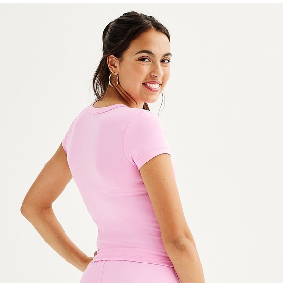 NWT Brown Wellness Club Tee Size Juniors M Spandex - Picture 2 of 4